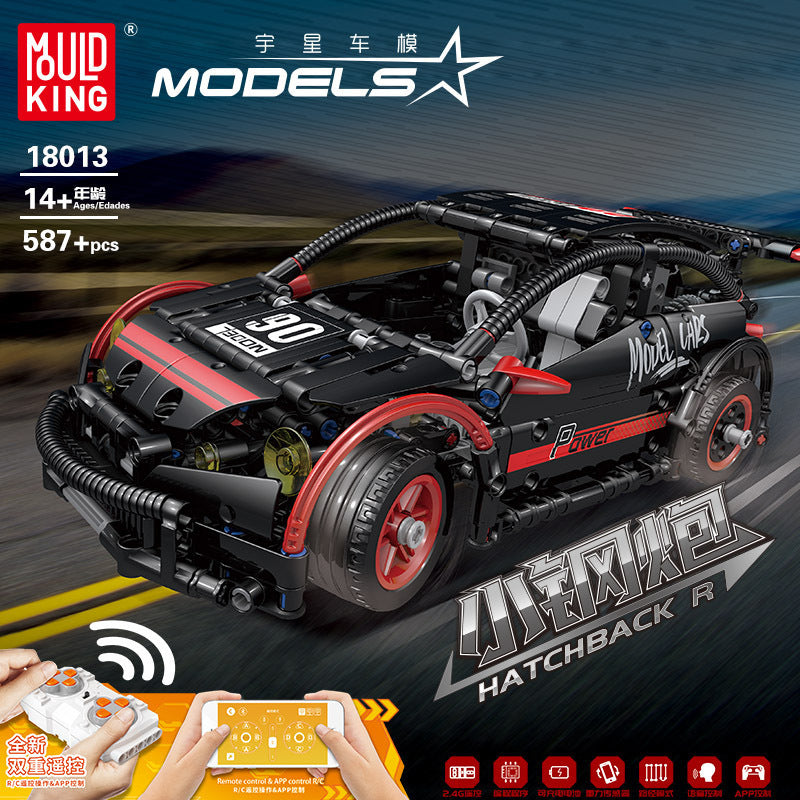 hatchback r car buildng kit - 587 pcs | mouldking 18013 - 1