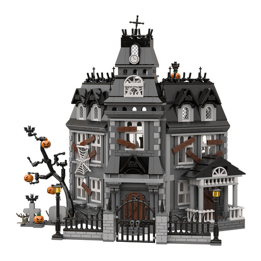 haunted house building set | the addams family | lego compatible - 6