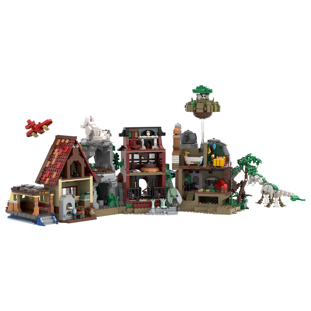 hayao miyazaki anime scene building set | lego compatible - 4