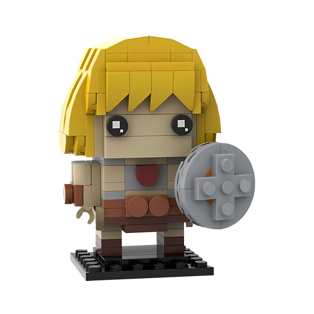he-man & skeletor brickheadz | masters of the universe | moc-201373 - 4