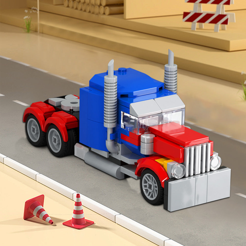 heavy redesign of 31146 - optimus prime | moc-19554 - 1