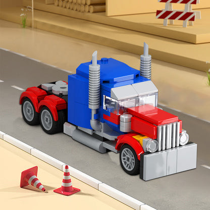 heavy redesign of 31146 - optimus prime | moc-19554 - 1