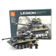 heavy tanks building blocks set - wange bricks 360 pcs - 2