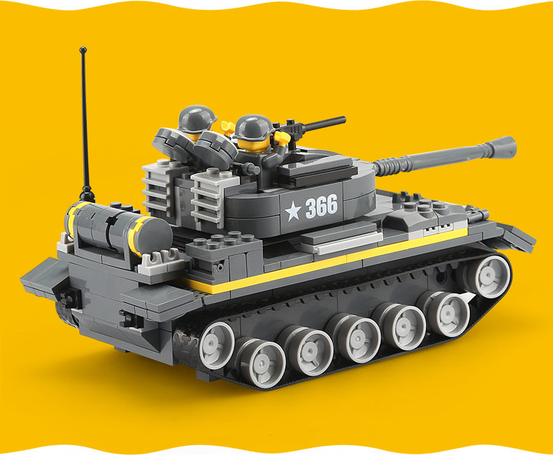 heavy tanks building blocks set - wange bricks 360 pcs - 7