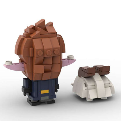 heimerdinger brickheadz moc set | league of legends | lego-compatible - 4