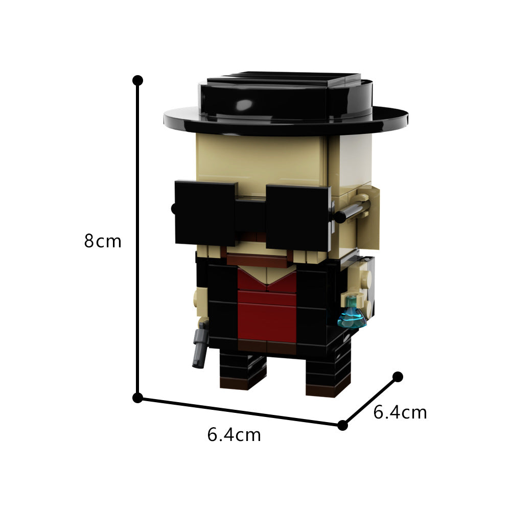 heisenberg brickheadz building set | breaking bad | moc-50615 - 3