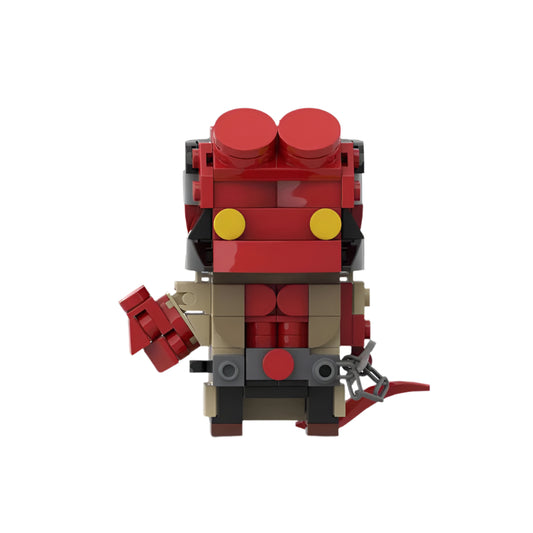 hellboy brickheadz moc building set | lego-compatible toy - 5