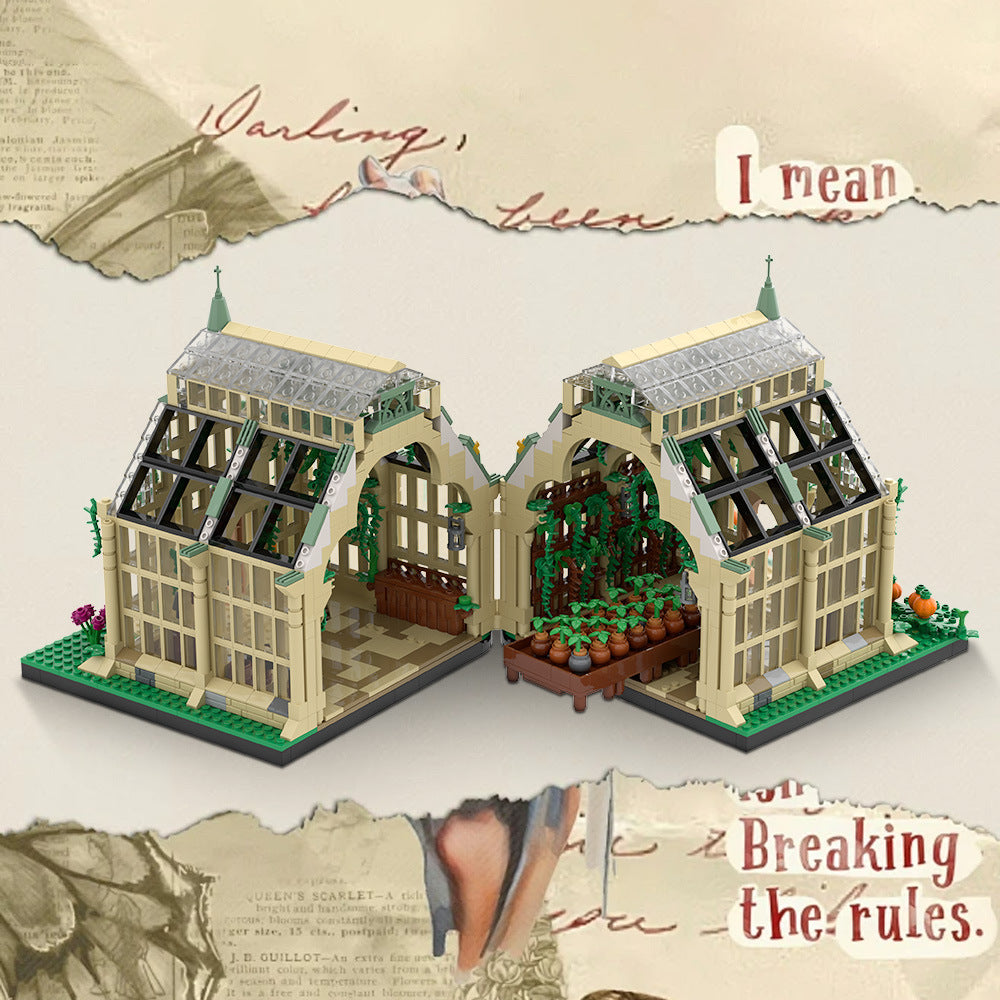 herbology greenhouse building set | harry potter | lego compatible - 1