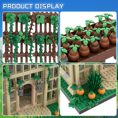 herbology greenhouse building set | harry potter | lego compatible - 6