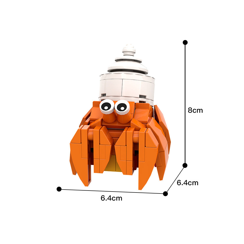 hermit crab building set | lego compatible - 4