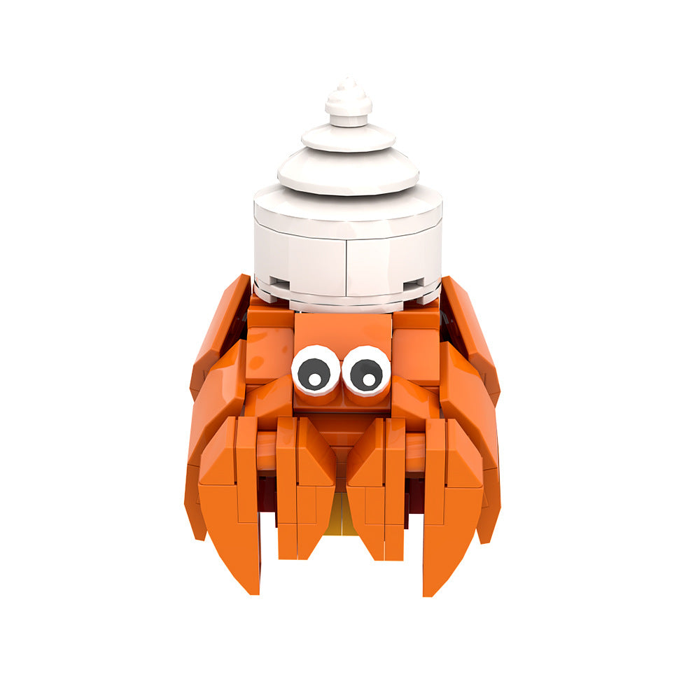 hermit crab building set | lego compatible - 5