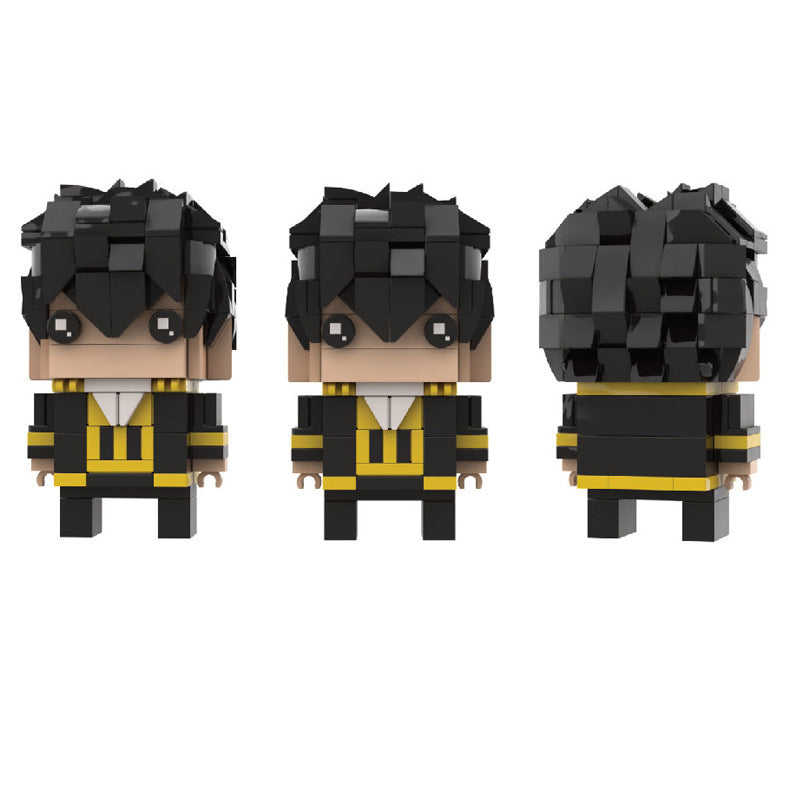 hijikata toshirou brickheadz moc set | gintama lego-compatible figure - 3