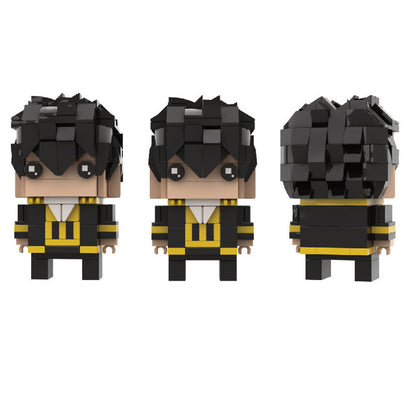 hijikata toshirou brickheadz moc set | gintama lego-compatible figure - 3