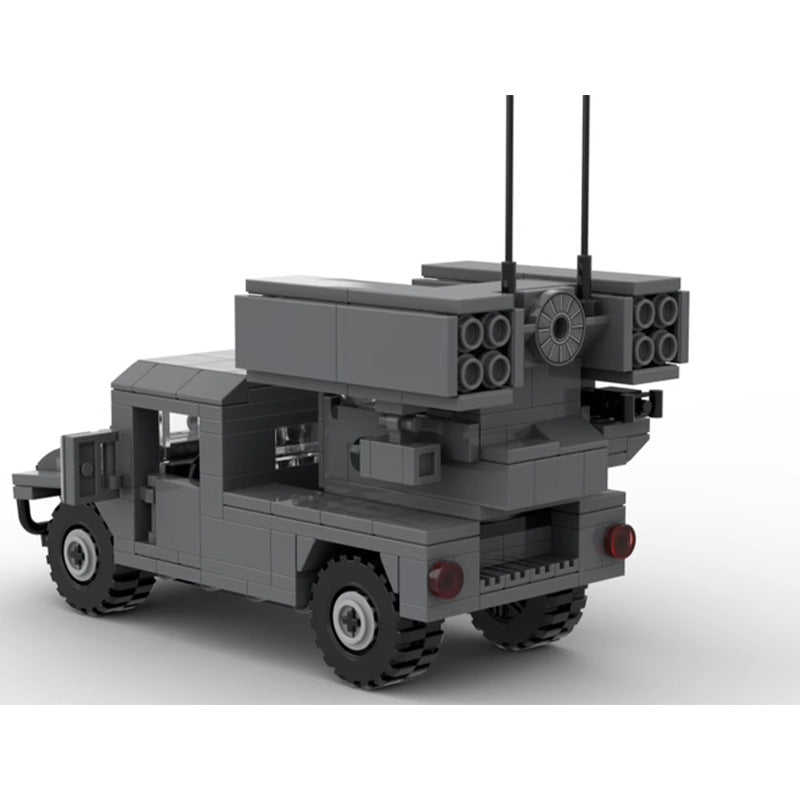 hmmwv avenger missile truck building set | moc-150074 - 2
