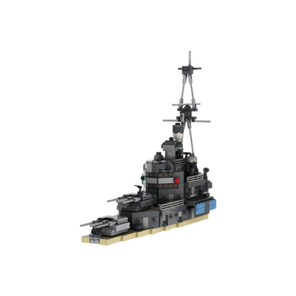 hms belfast 1939 refit building set | ww2 | moc-67092 - 2