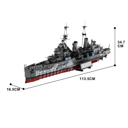 hms belfast 1939 refit building set | ww2 | moc-67092 - 4