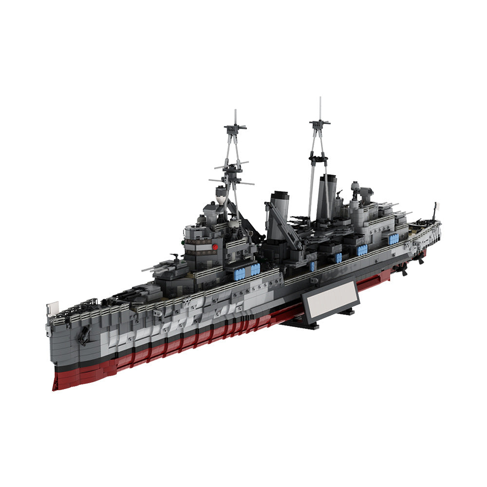 hms belfast 1939 refit building set | ww2 | moc-67092 - 5