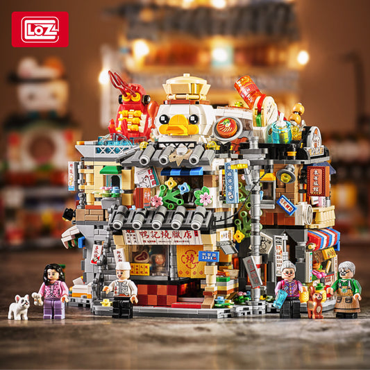 hong kong street view mini street view building blocks set - loz - 1