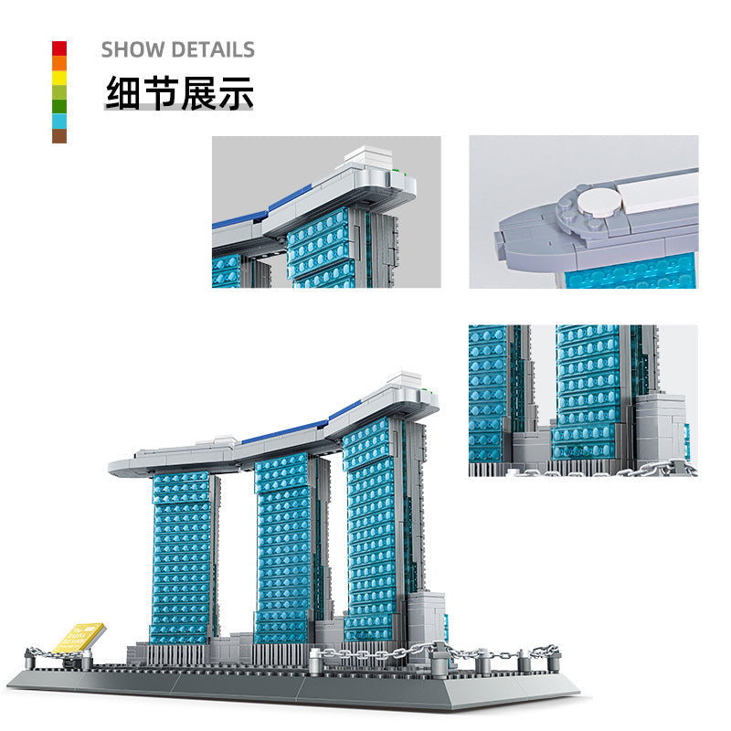 hotel royce singapore building blocks set - wange bricks 4217 - 7