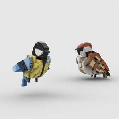 house sparrow and great tit building set | moc-132638 - 3