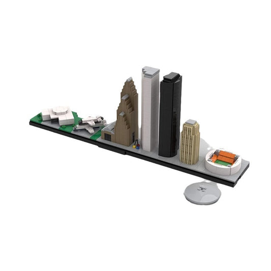 houston texas skyline building set | moc-65671 - 4