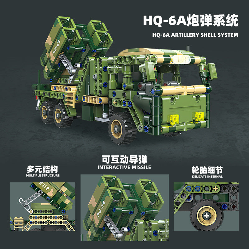 hq-6a artillery shell system - 622 pcs | jiestar 58141 - 1