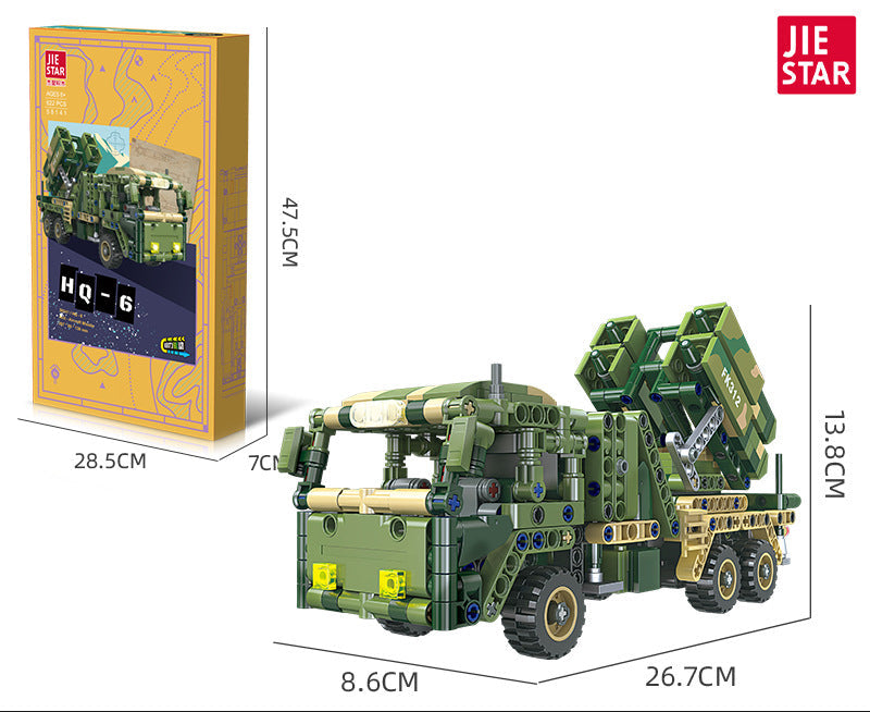 hq-6a artillery shell system - 622 pcs | jiestar 58141 - 5