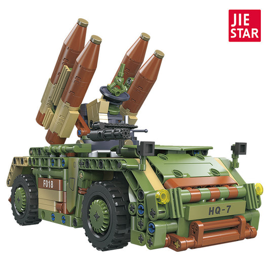 hq-7 anti-aircraft missile launcher - 609 pcs | jiestar 58139 - 4