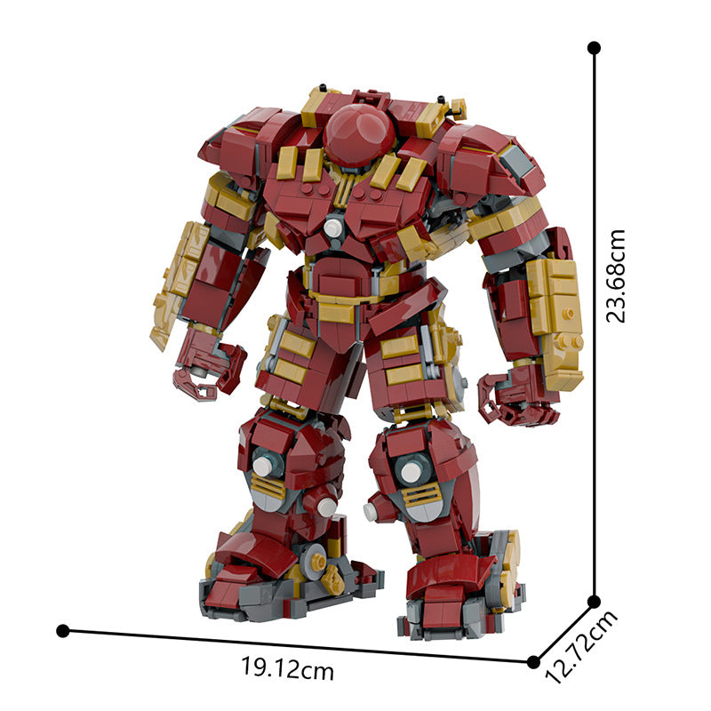 hulkbuster building set | iron man | lego compatible - 2