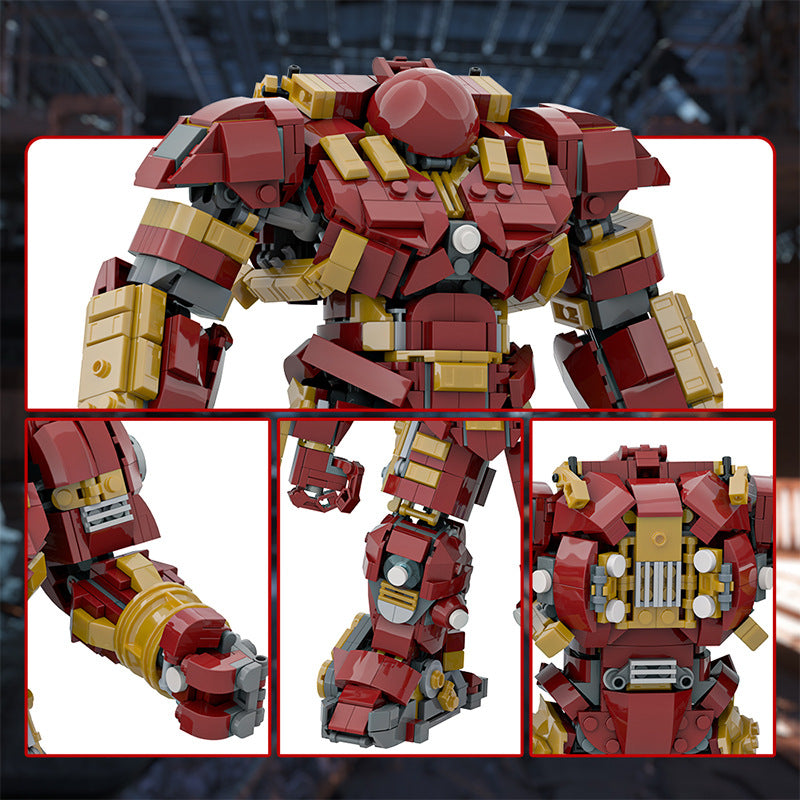 hulkbuster building set | iron man | lego compatible - 3