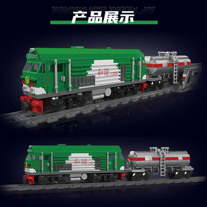 hxn3 diesel locomotive building kit - 1090 pcs | mouldking 12026 - 2