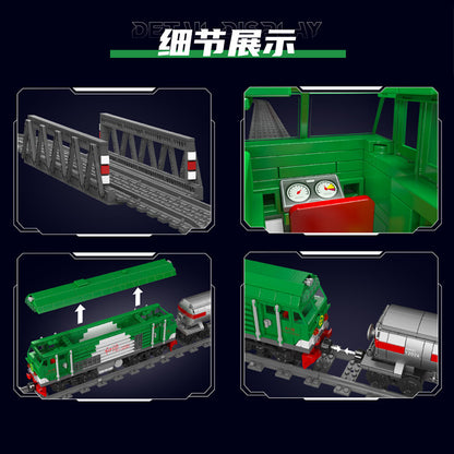 hxn3 diesel locomotive building kit - 1090 pcs | mouldking 12026 - 3