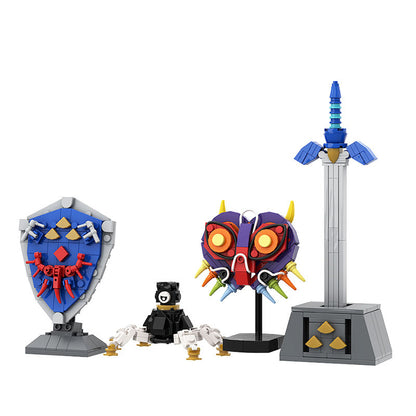 hylian shield/ruins guardian/majora's mask/link sword building set - 1