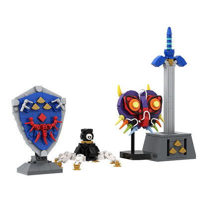 hylian shield/ruins guardian/majora's mask/link sword building set - 4