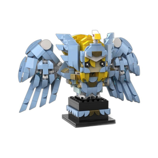 hyoga god cloth brickheadz building set | saint seiya | moc-105350 - 2
