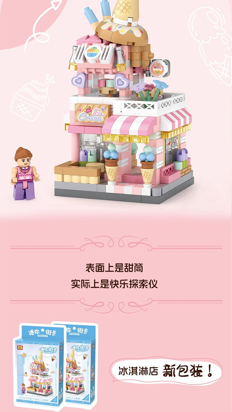 ice cream shop, panda cafe, photo studio, flower shop - loz8813 - 11