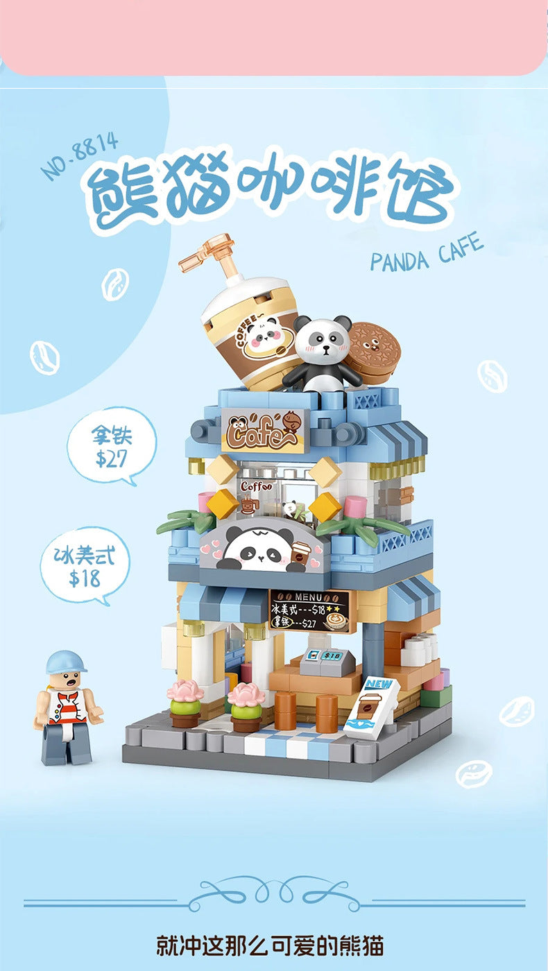 ice cream shop, panda cafe, photo studio, flower shop - loz8813 - 12