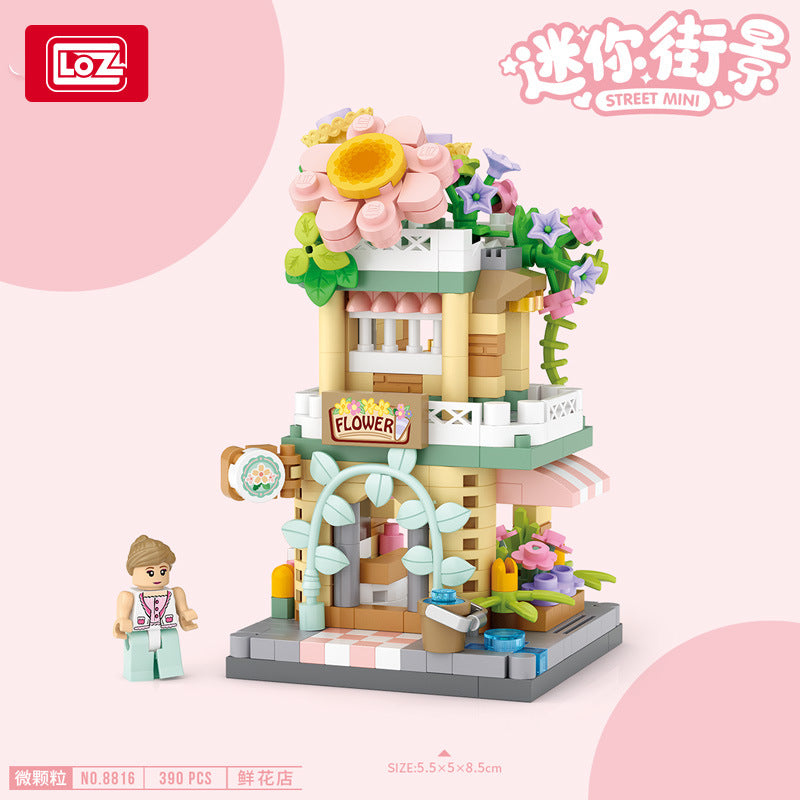 ice cream shop, panda cafe, photo studio, flower shop - loz8813 - 2