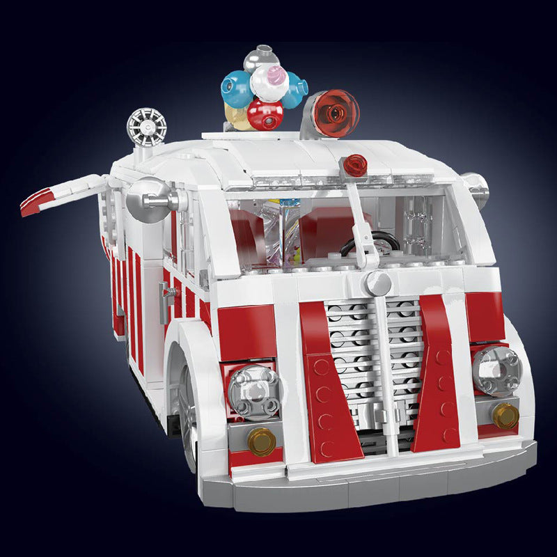 ice cream truck building set - 1078 pcs | mouldking 10039 - 3