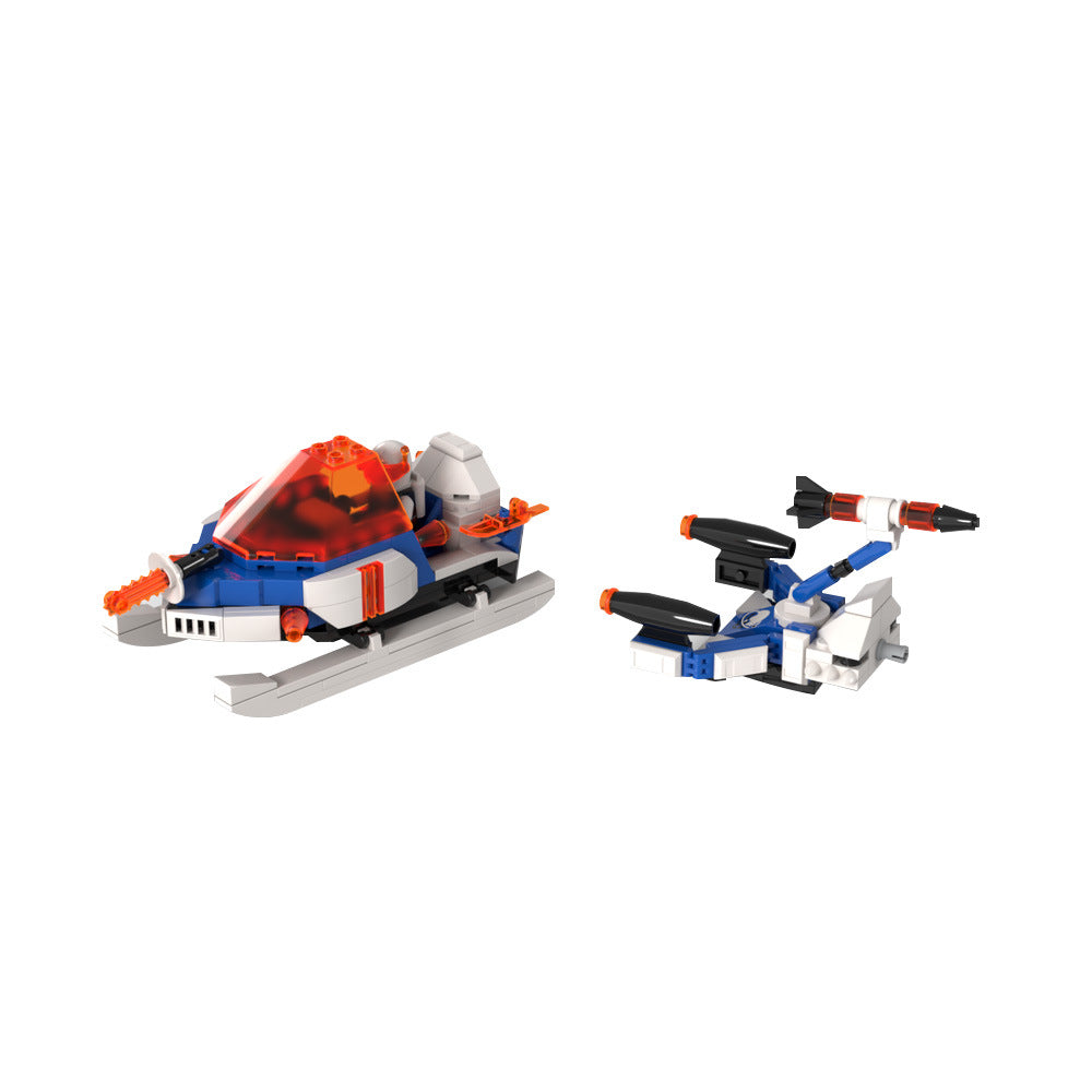 ice planet 2002 airspeeder building set | space champions | moc-190097 - 5