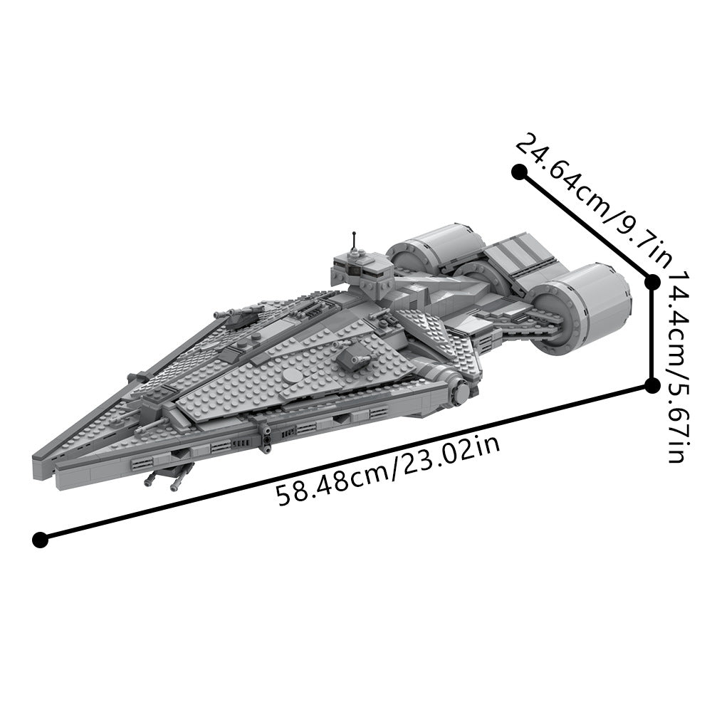 imperial arquitens class light cruiser building set | star wars | lego compatible - 4
