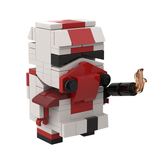 incinerator trooper brickheadz building set | star wars | moc-43299 - 1