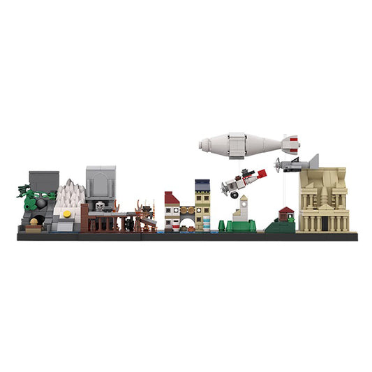 indiana jones skyline architecture building sets | moc-21572 - 1
