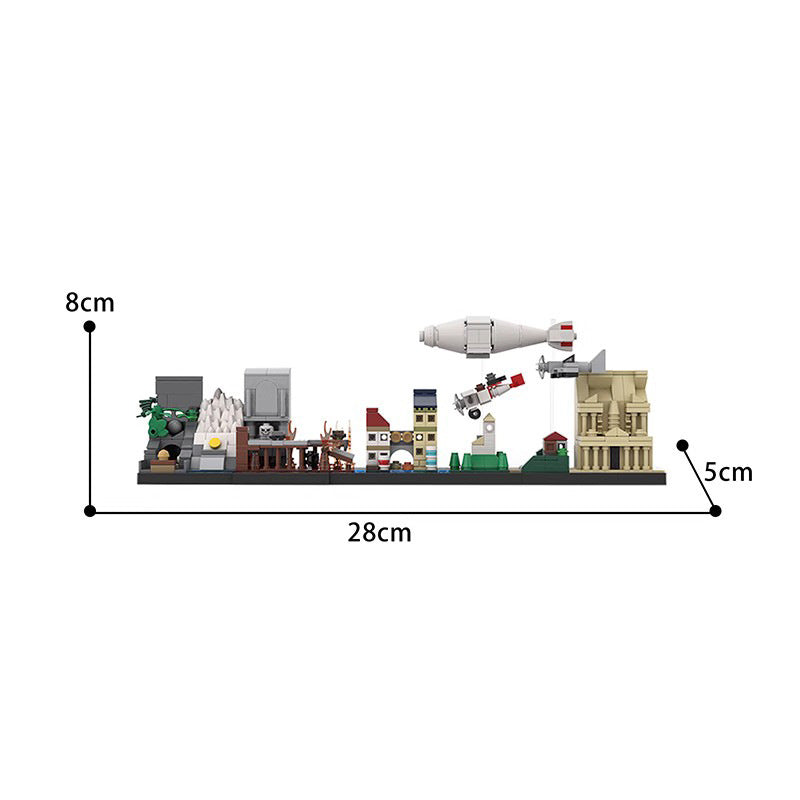 indiana jones skyline architecture building sets | moc-21572 - 2
