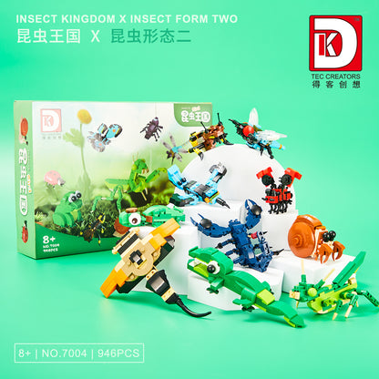 insect kingdom 2 in 1 - 946 pcs | dk 7004 - 1