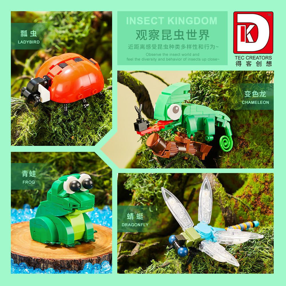 insect kingdom 2 in 1 - 946 pcs | dk 7004 - 10