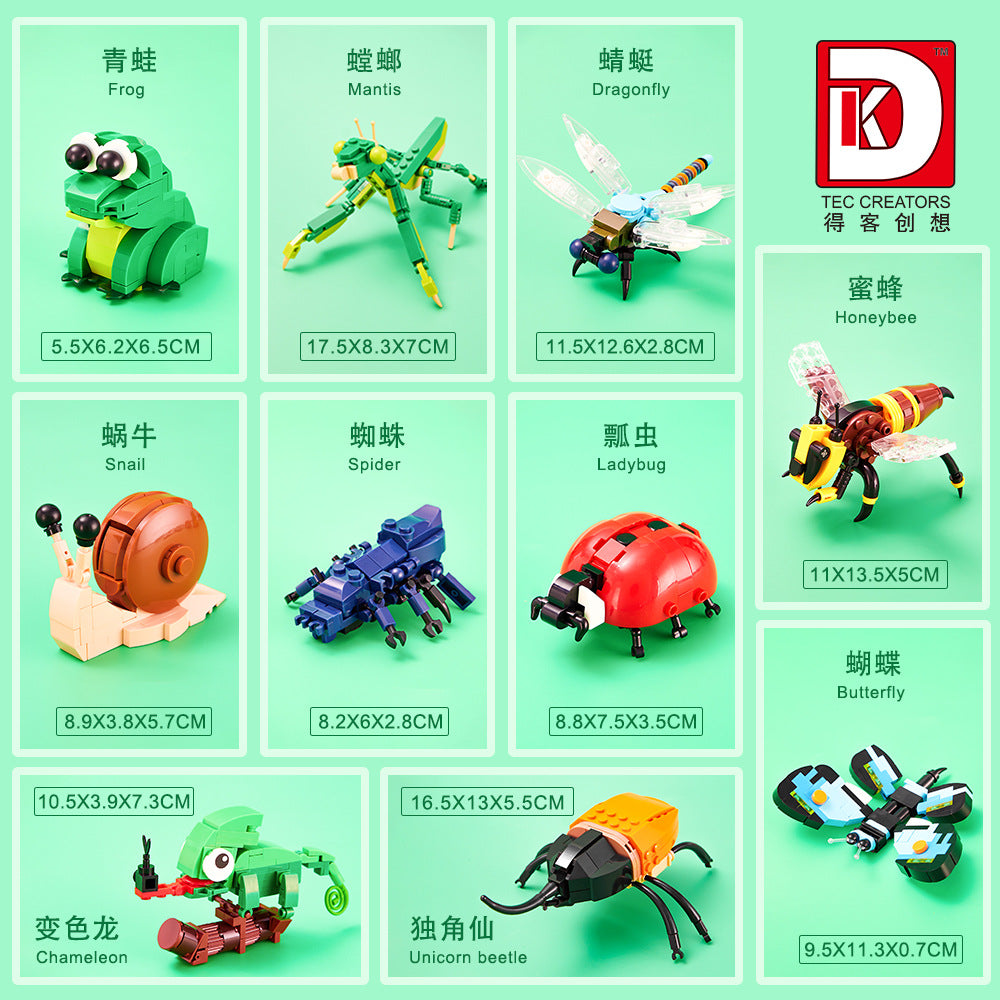 insect kingdom 2 in 1 - 946 pcs | dk 7004 - 3