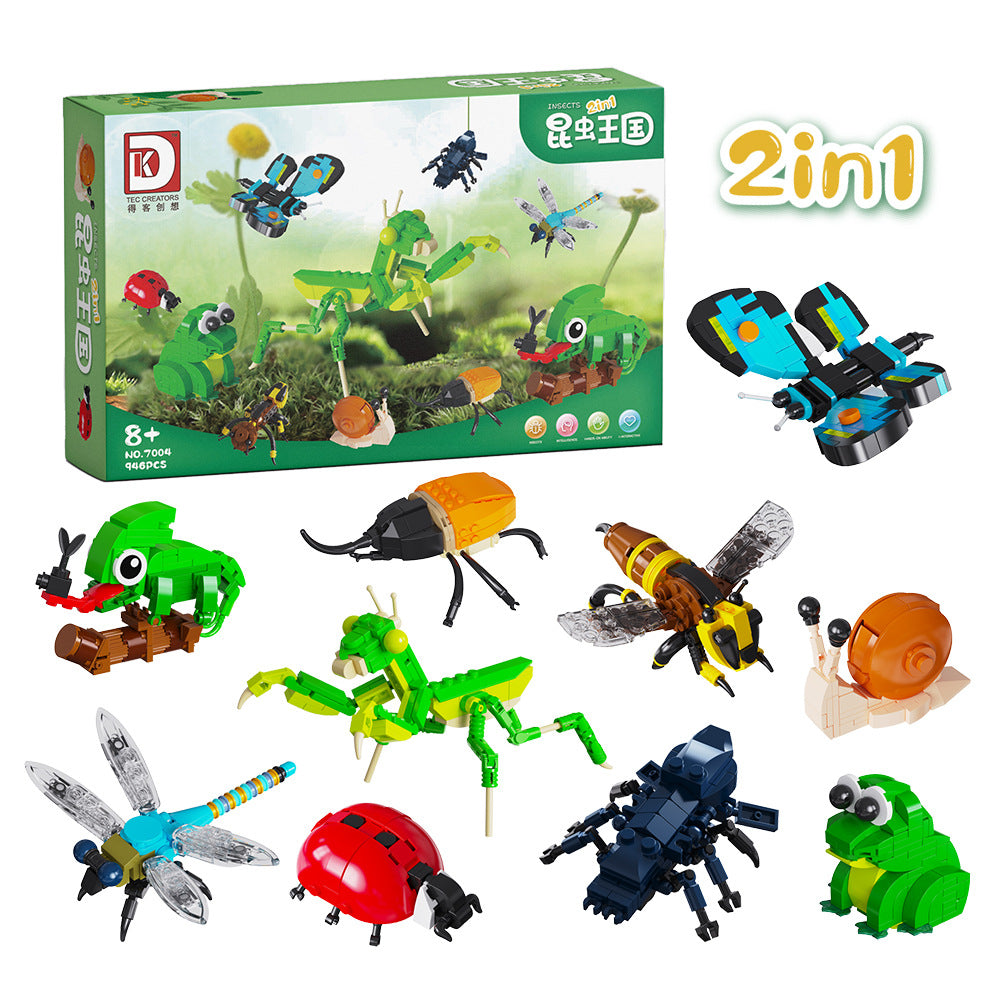 insect kingdom 2 in 1 - 946 pcs | dk 7004 - 5