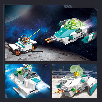 interstellar wanderer spaceship 6 in 1 - 653 pcs | jiestar 58011 - 3