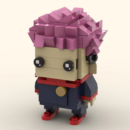 itadori yuji brickheadz building set | moc-104023 - 1